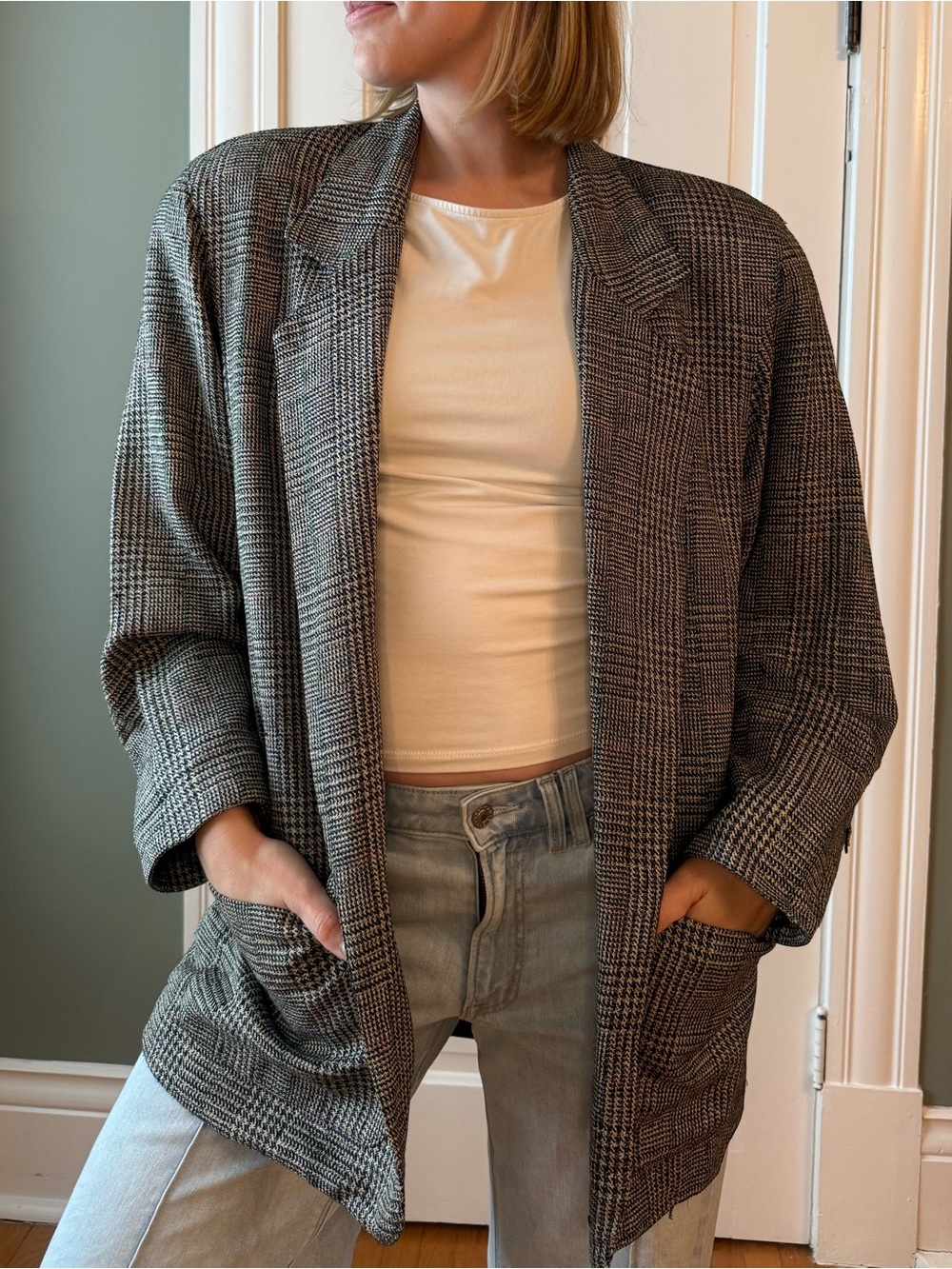 Vintage SILK Blazer